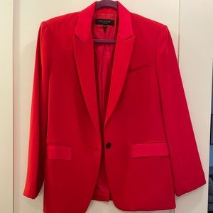 Rag & Bone Red Blazer size 10